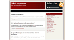 Desktop Screenshot of misrespuestas.net